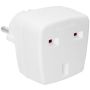Adapter COL10 EU-UK 230V A10-COL10 AD75 250V 7.5A valge