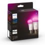 LED-nutilamp Philips Hue White and color 6,5 W E27, 2 tk