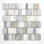 Mosaiik kvartsiit/alumiinium 29,6 x 29,8 cm