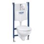 Seinapealne WC komplekt Grohe Solido 5 In 1 Bau Ceramic