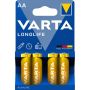 Patareid Varta Longlife 1,5 V AA/LR6, 4 tk