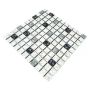 Mosaiikplaat Quadrat Mix TD 180 N valge/must 30,5 x 30,5 cm