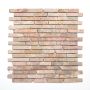 Looduskivimosaiik Bali Mos Brick 145 punane 30,5 x 30,5 cm