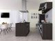 Köögikomplekt saarega Respekta Amanda Premium 3,1 m, hall/must