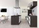 Köögikomplekt saarega Respekta Amanda Premium 2,8 m, valge/must