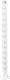 Aiapost Recal Bolmen valge, eri pikkused Nurgapost 125,5 cm