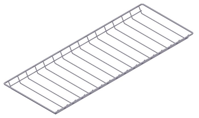 Pudeliriiul ja kandurid Element System hall alumiinium 800 x 300 mm