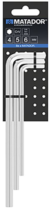 Kuuskantvõtmete komplekt 4 - 6 mm