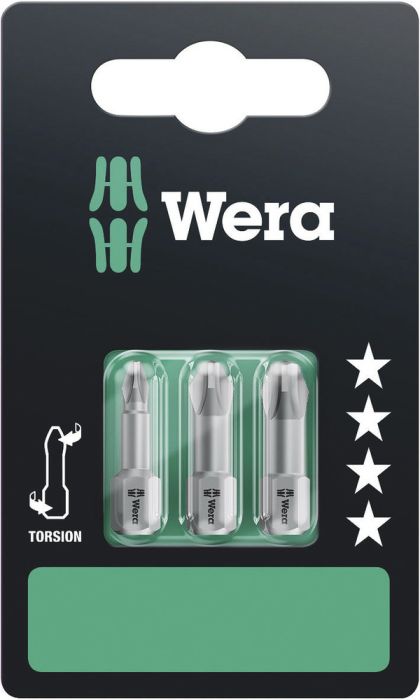 Kruvikeeraja otsikute komplekt Wera PH, 3 tk