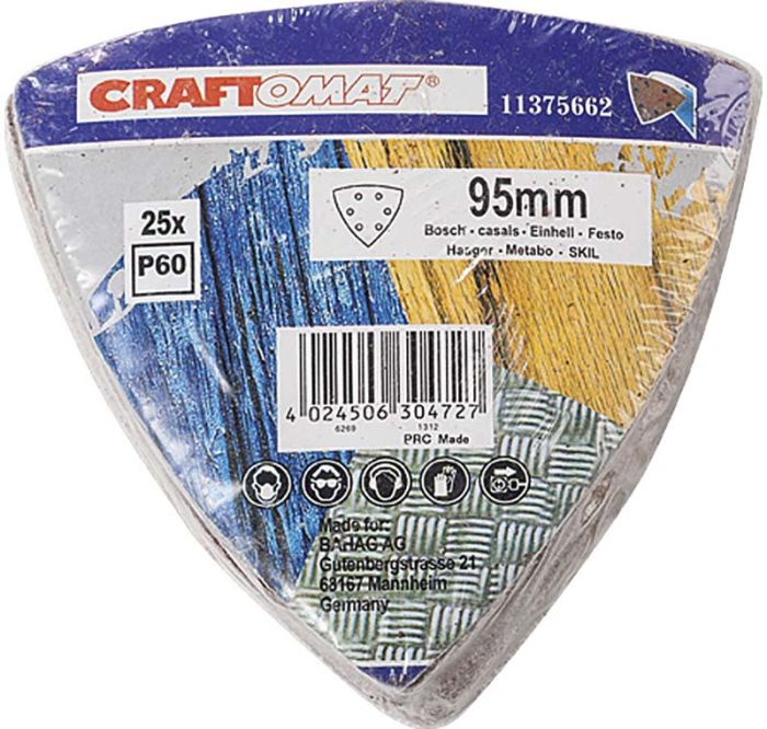 Lihvpaberid Craftomat K60, 125 mm 25 tk