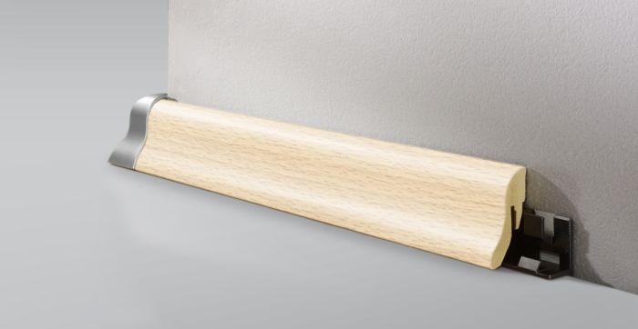 Põrandaliist Logoclic K40 hele puit MDF 22 x 40 x 2600 mm