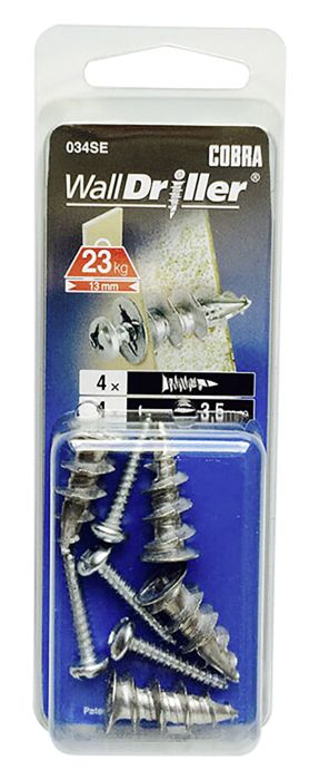 Kipsitüübel Zn 3,5 mm 4 tk