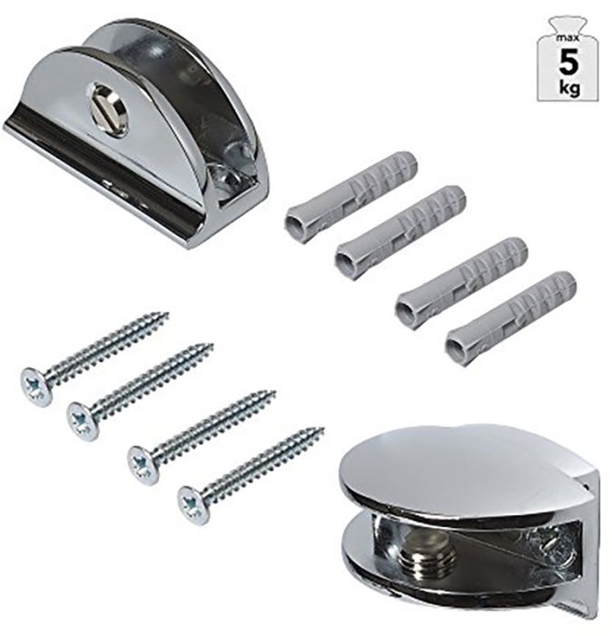 Riiulikandurid Flic-Set Dolle 5-8 mm kroom 2 tk