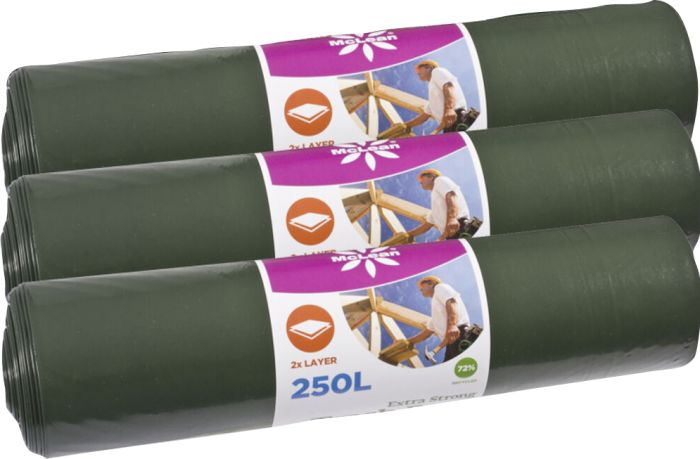 3 Prügikoti rulli McLean Extra Strong 250 L