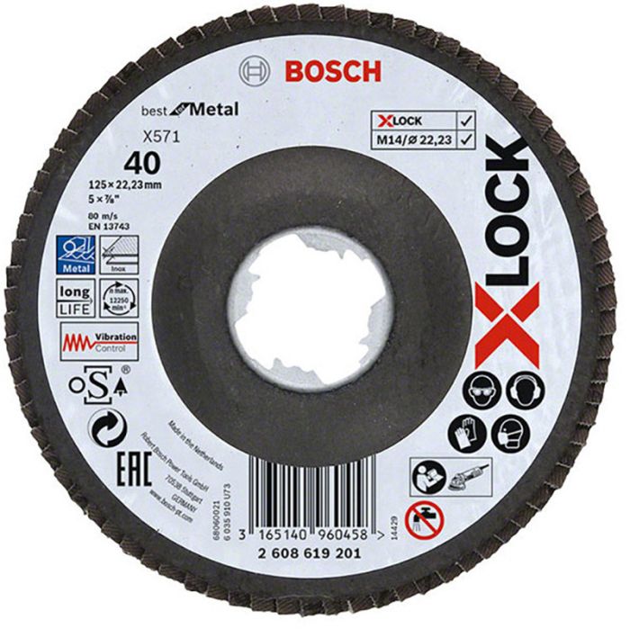 Lihvketas Bosch X-Lock 125 mm K40