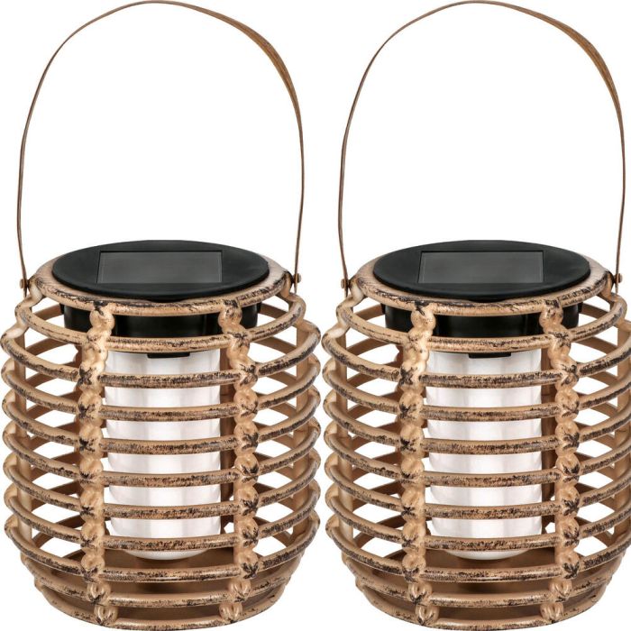 2 LED-solarlaternat Bauhaus