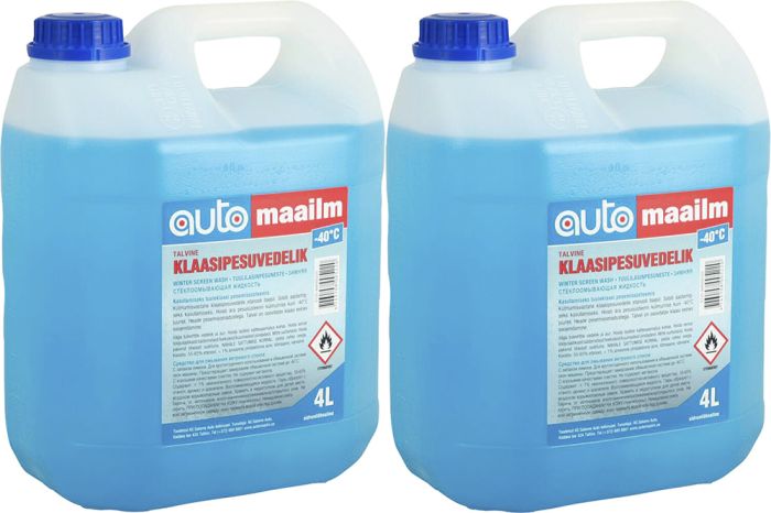2 talvist klaasipesuvedelikku -40 °C