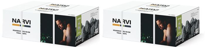 2 pakki kerisekivie Narvi vulkaniit 5-10 cm 20 kg