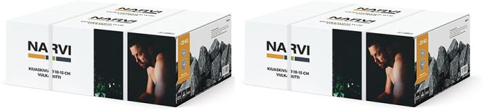 2 pakki kerisekive Narvi Vulkaniit 10-15 cm 20 kg