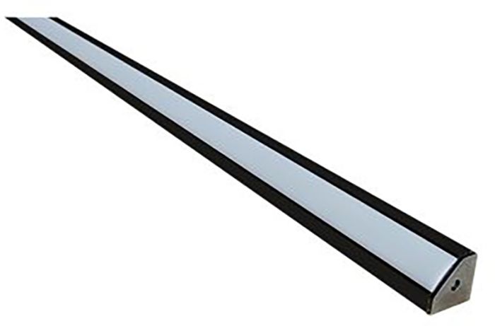 LED-valgusriba alumiiniumprofiil Direct Signs 45° must 2 m