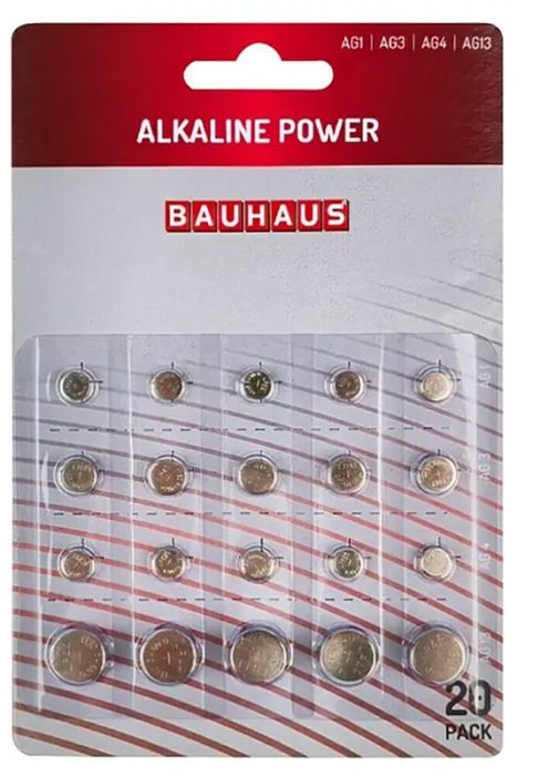 Leelispatarei Bauhaus AG1/AG3/AG4/AG13 20tk