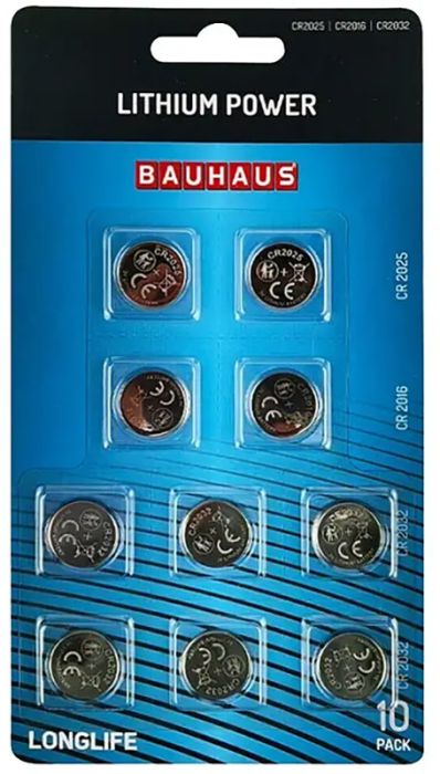 Liitiumpatarei Bauhaus CR2016/CR2025/CR2032 10tk