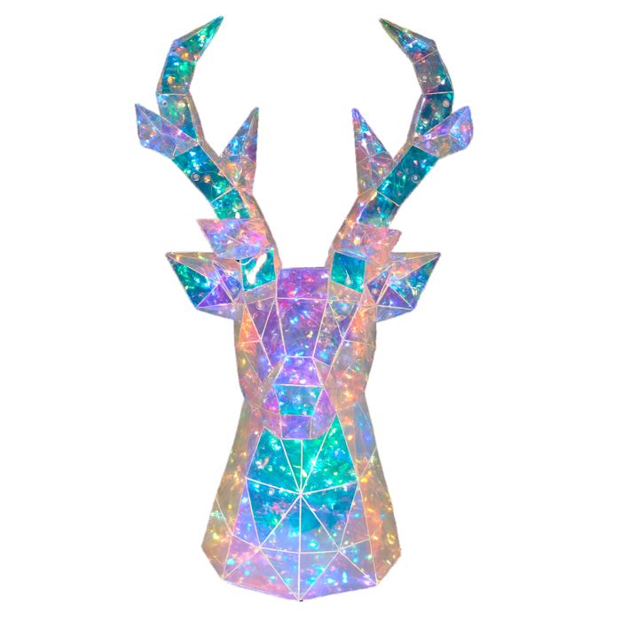 Dekoratiivvalgusti põdrapea RGB 50 cm IP20