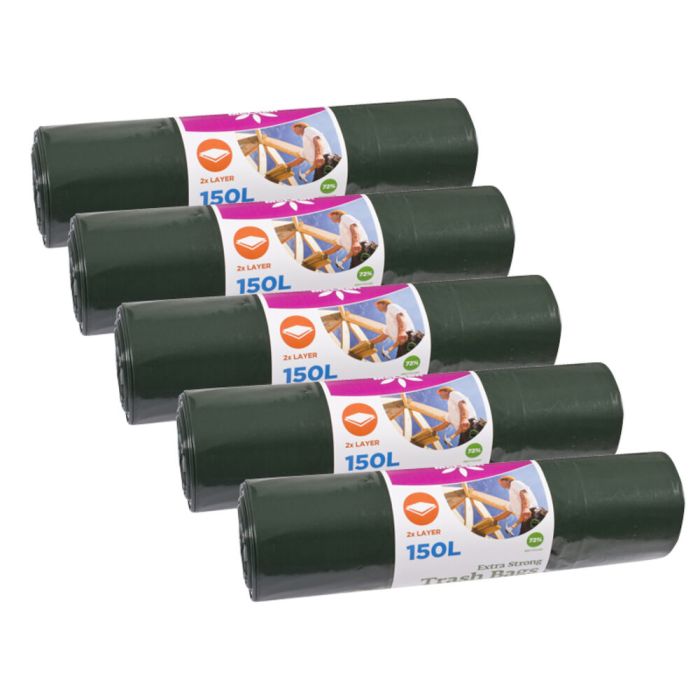 5 rulli prügikotte McLean Extra Strong 150 l