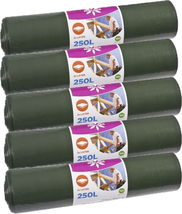 5 rulli prügikotte McLean Extra Strong 250 l