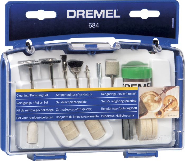 Puhastus- ja poleerimiskomplekt Dremel 684