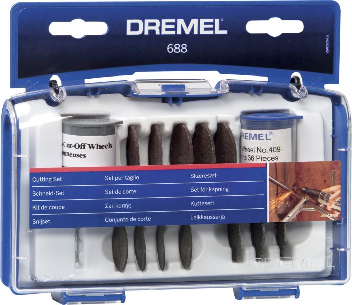 69-osaline lõikekomplekt Dremel 688