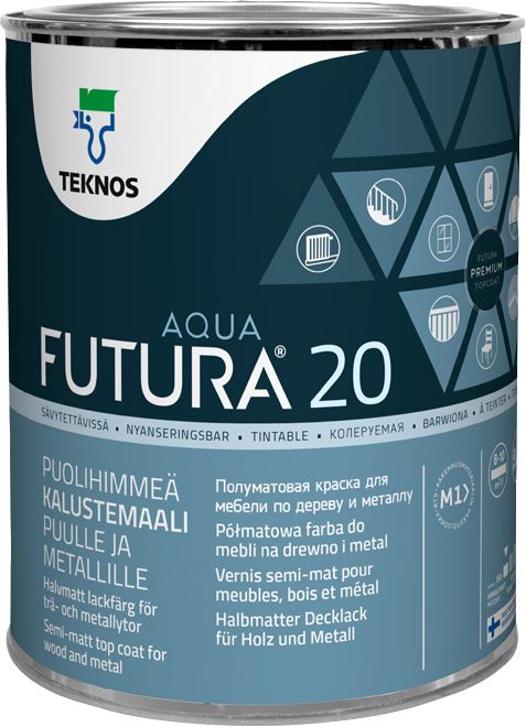 Mööblivärv Futura Aqua 20 PM3 Ainult toonimiseks 0,9 l