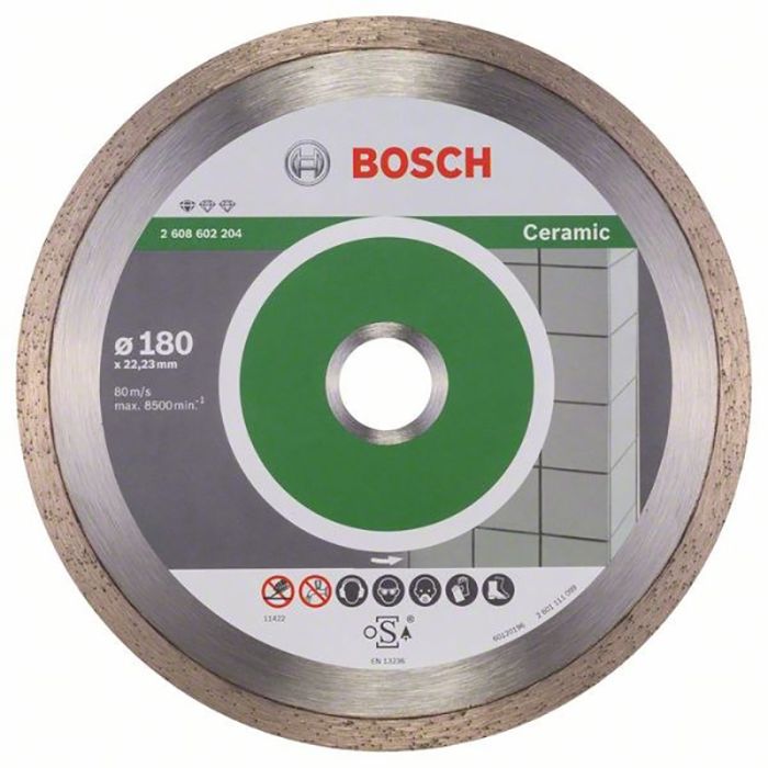 Teemantlõikeketas Bosch Standard for ceramic 180 mm