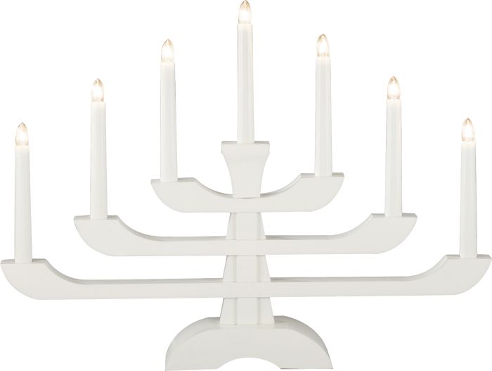 Advendiküünal Konstsmide Retro 7-osaline, valge