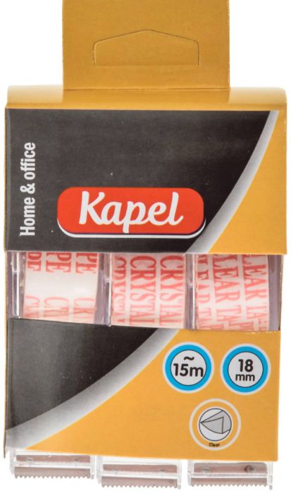 Pakketeip läbipaistev 3 tk/pk