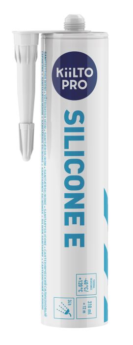 Sanitaarsilikoon Kiilto Pro E 100 valge 310 ml