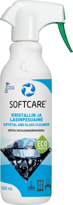 Kristalli- ja klaasipesuvahend Softcare 500 ml