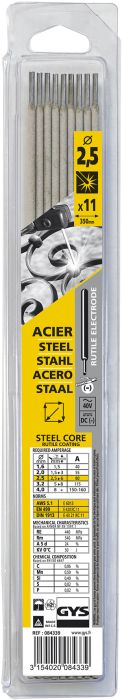 Keevituselektroodid Gys rutiil 2,5 mm