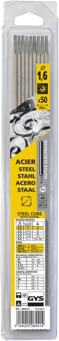 Keevituselektroodid Gys rutiil 1,6 mm