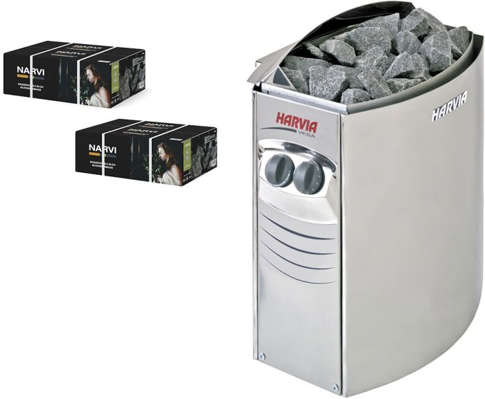 Elektrikeris Vega 6,0 kW + 2 kasti kerisekive 20kg