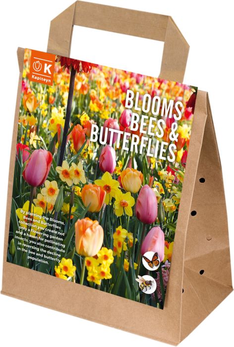 Sibullilled 25 tk Blooms, Bees & Butterflies pastelne