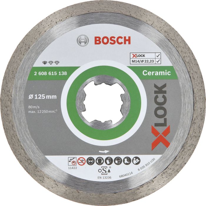 Teemantketas Bosch X-LOCK keraamilistele plaatidele
