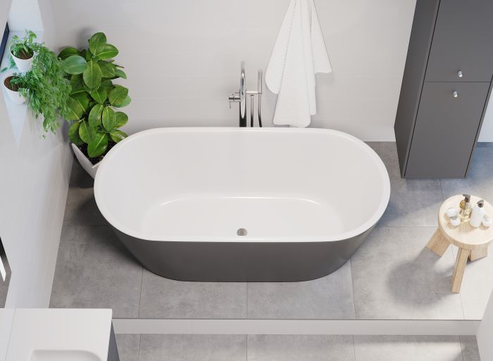 Vann Camargue Visby 160 cm, hall/valge