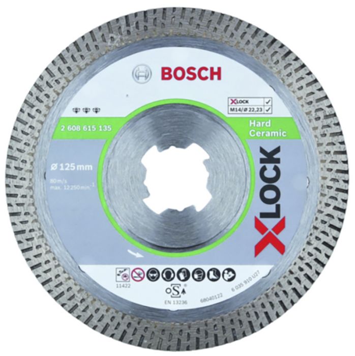 Teemantlõikeketas Bosch X-Lock 125 x 22,23 mm