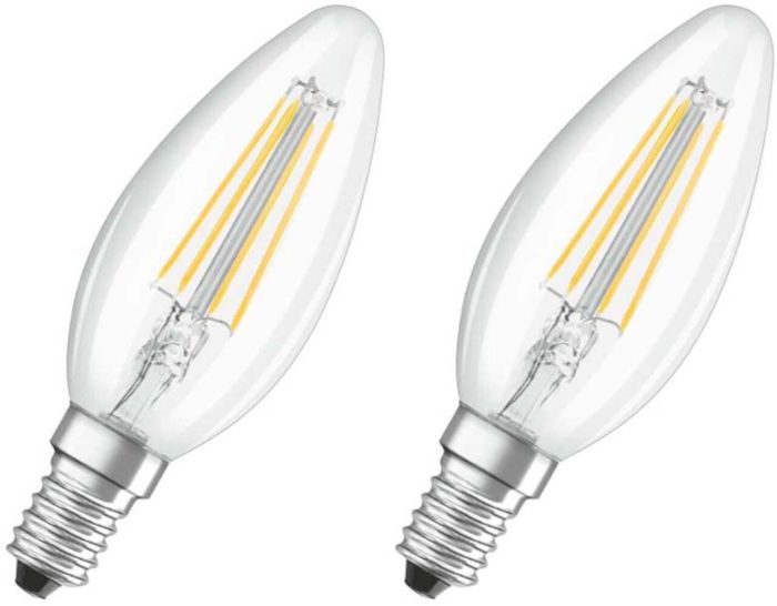 LED-lamp Osram Retrofit Classic B 40 4 W/2700K E14 2 tk