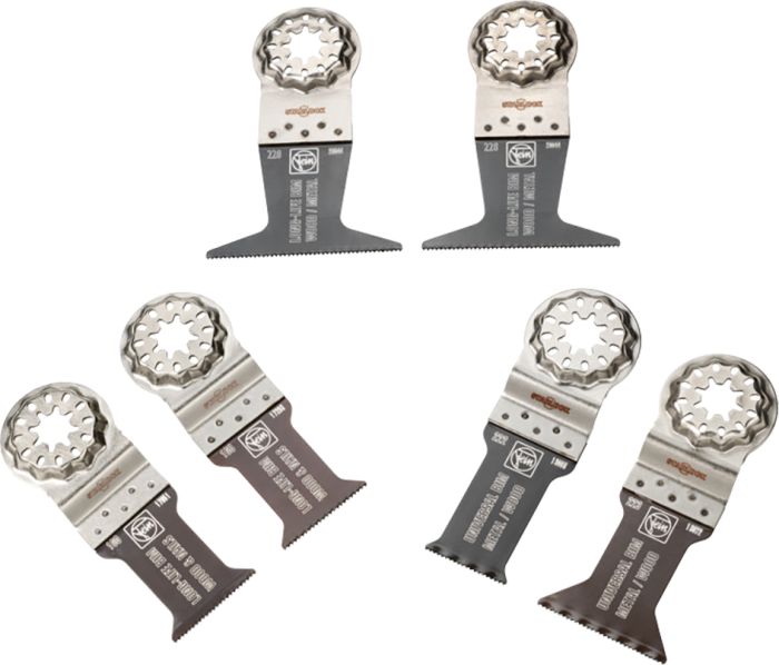 Terade komplekt Fein Starlock puidule ja metallile 6 tk