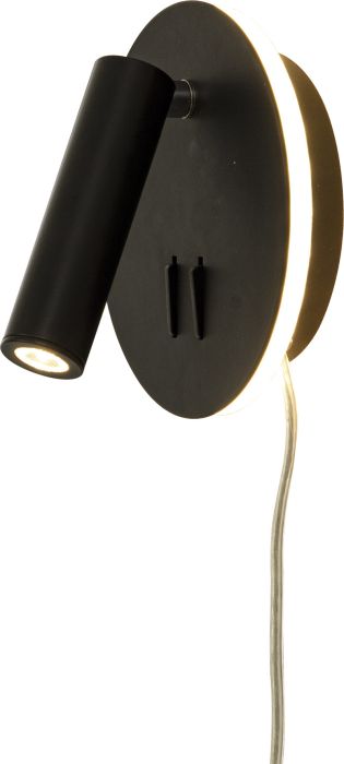 LED-seinavalgusti Aneta Ace must 1-osaline