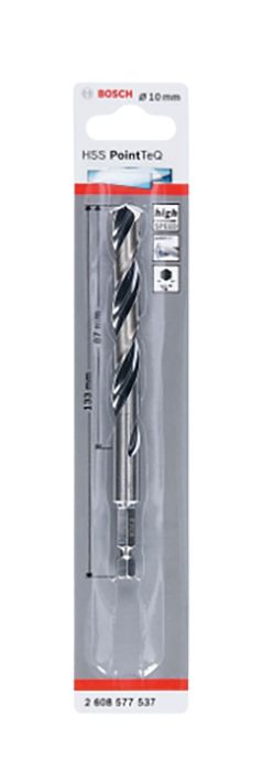 Metallipuur Bosch HSS Pointteq Hex 10 mm