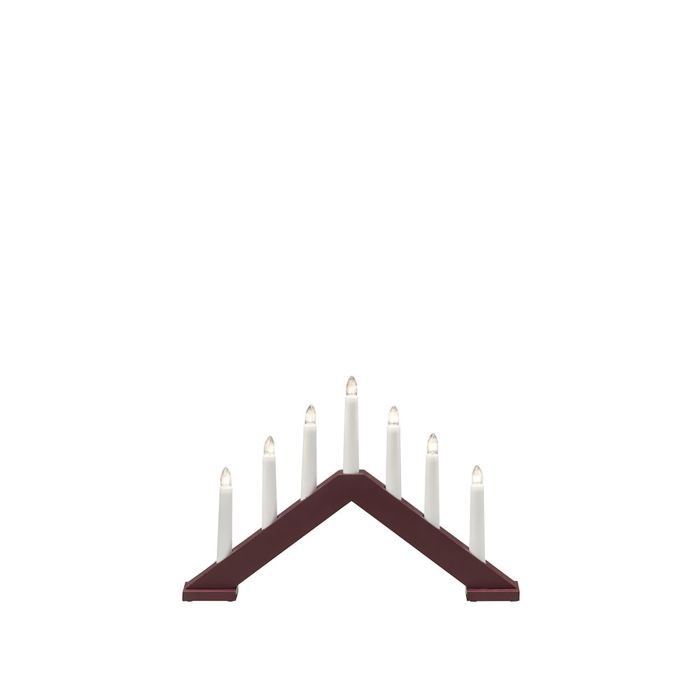 Advendiküünal Konstsmide 7-osaline tumepunane