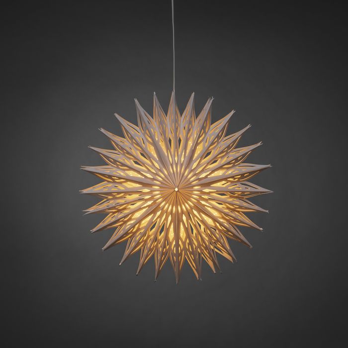 Paberist jõulutäht Konstsmide Flower 50 cm valge